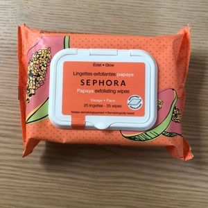 Sephora Papaya exfoliating wipes, 25 wipes